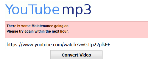 Convert youtube link to mp3