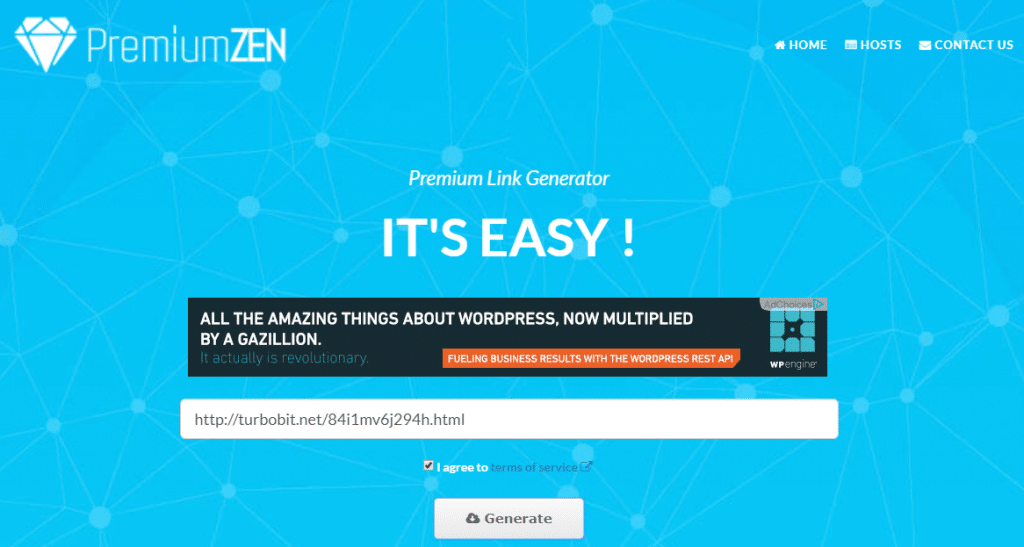 premiumzen premium link generator