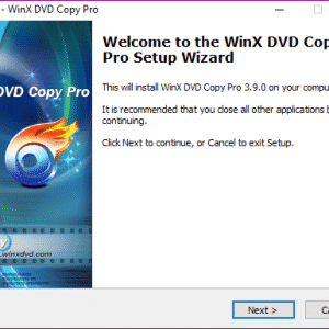 WinX DVD Copy Pro install