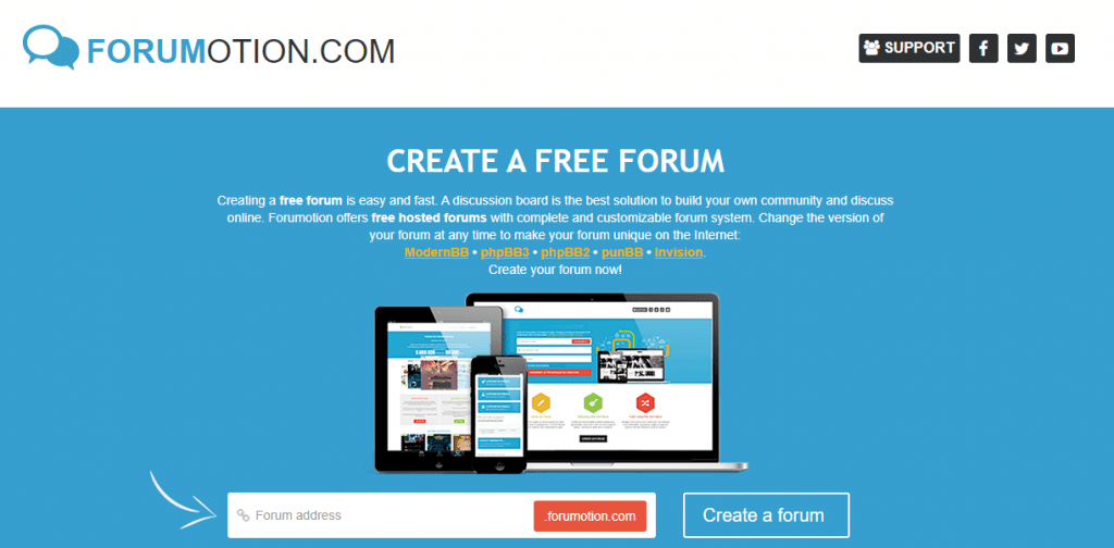 forumotion free web hosting for forums