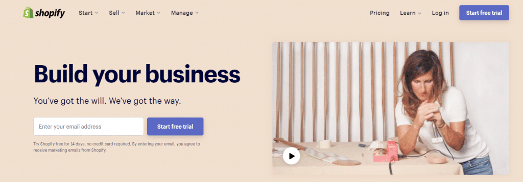 Shopify best eCommerce for startups