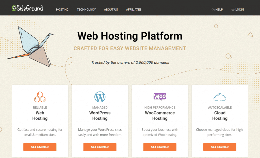 Siteground best web hosting with ecommerce