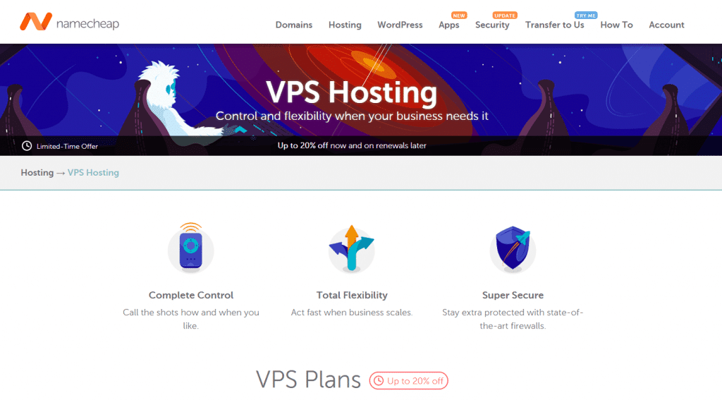 namecheap vps hosting plans