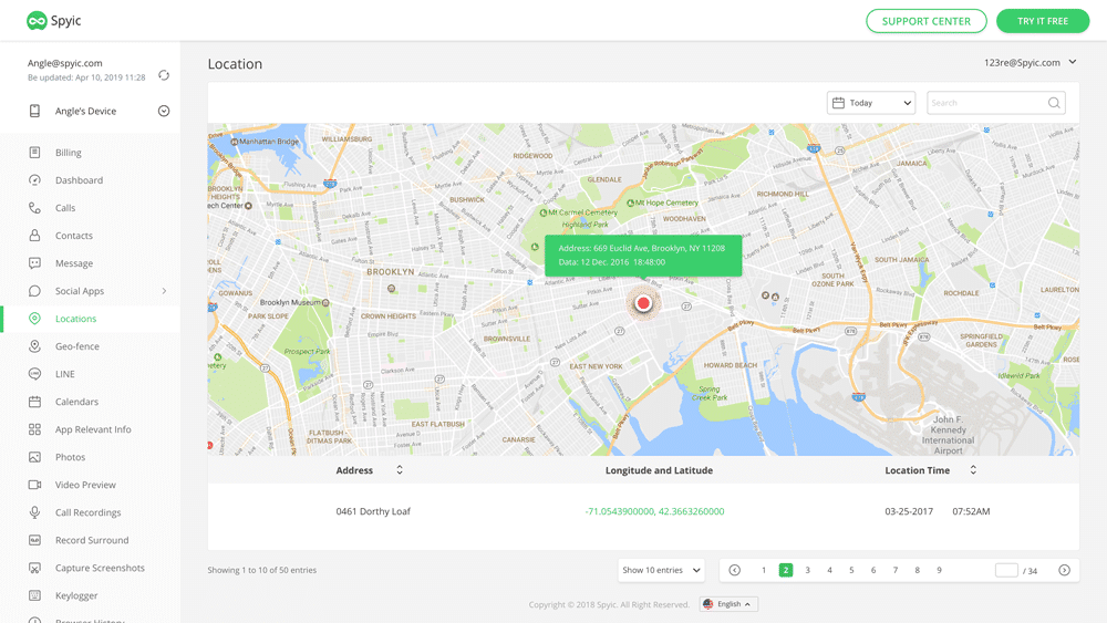 Find Someone Location using Spyic