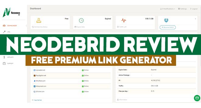 Neodebrid Review: Free Premium Link Generator Working in 2022