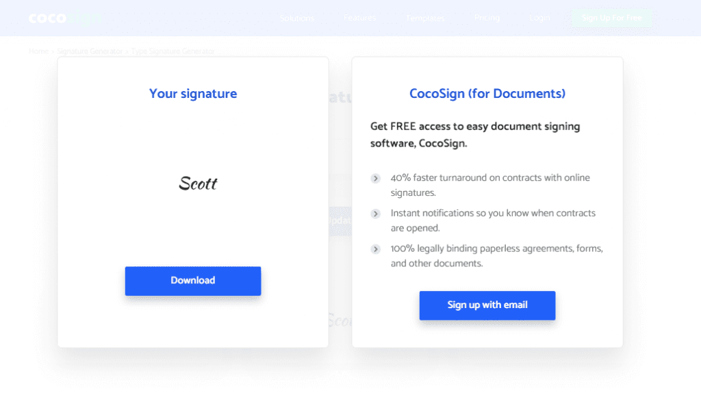 download your online signature