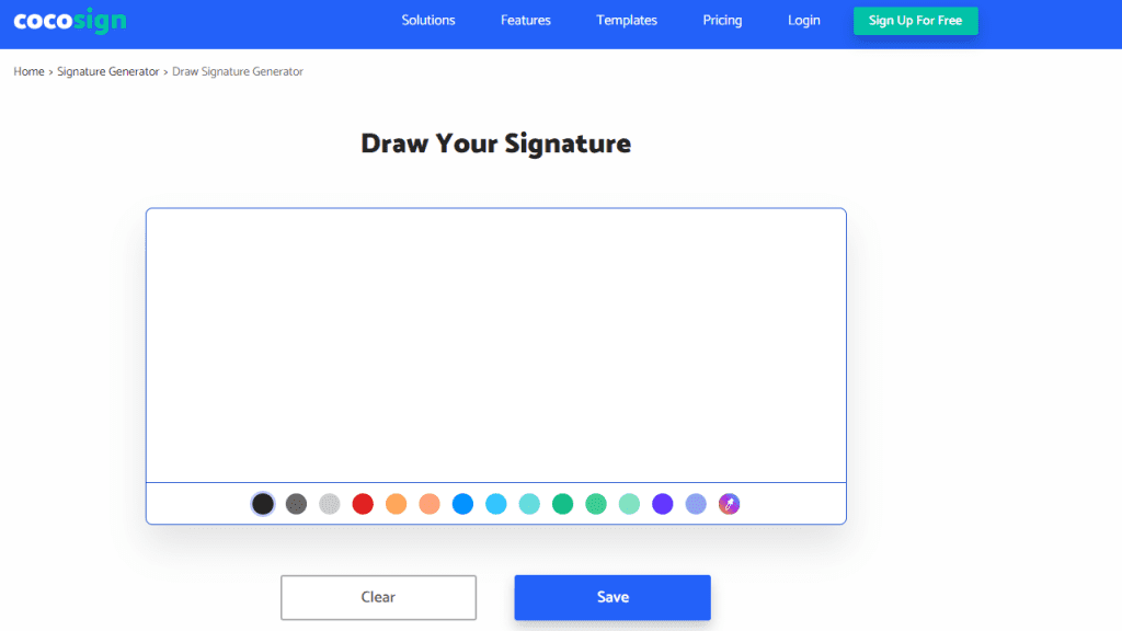 draw your signature