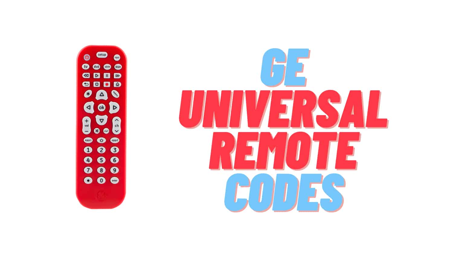GE Universal Remote Codes for DVD Player