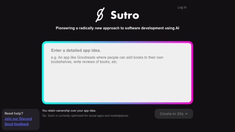 Sutro AI Review: Build Apps with AI