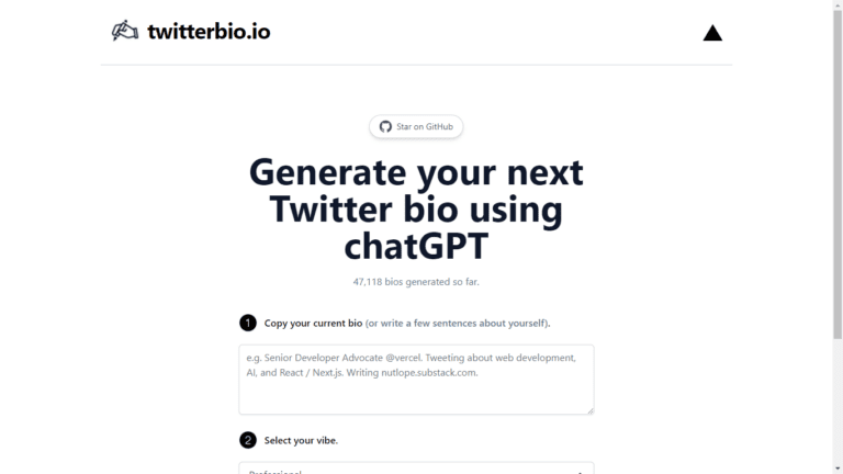 TwitterBio Review: Generate Your Next Twitter Bio Using ChatGPT