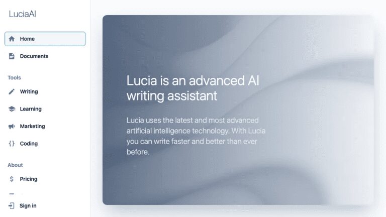 LuciaAI Review: Write Faster and Better with Advanced AI Writing Assistant