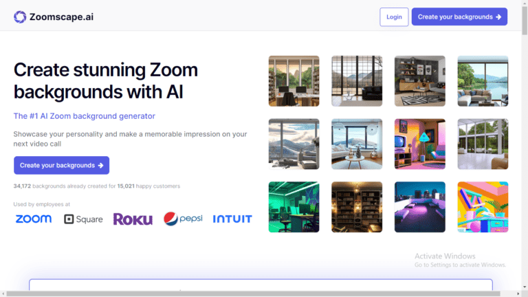 Zoomscape AI Review: Impress Your Co-Workers with Stunning AI Zoom Backgrounds