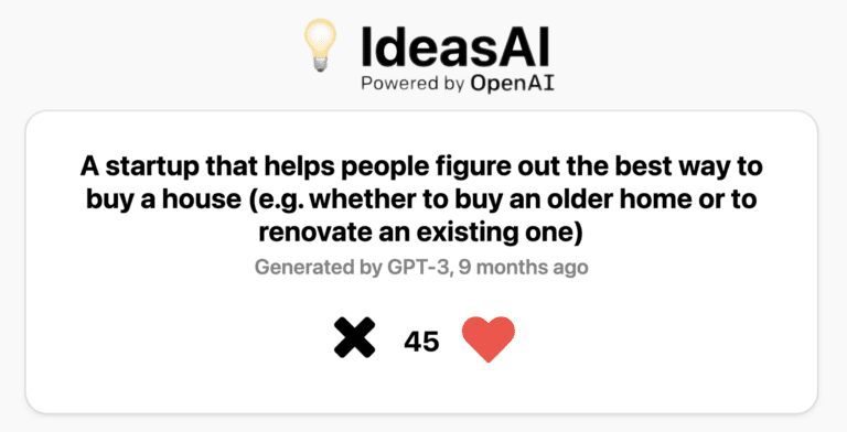 IdeasAI Review: An Endless Pool of Ideas for Startups
