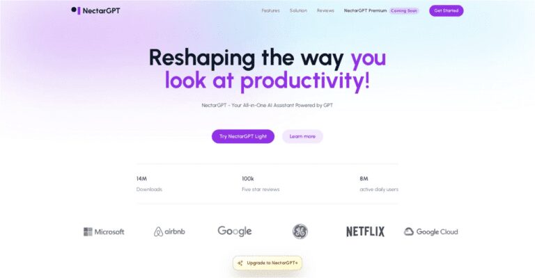 NectarGPT – Boost Your Productivity With An AI-Powered Assitant
