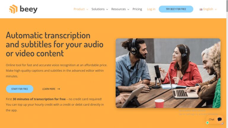 Beey: AI Audio & Video Transcriptor for Content Creators