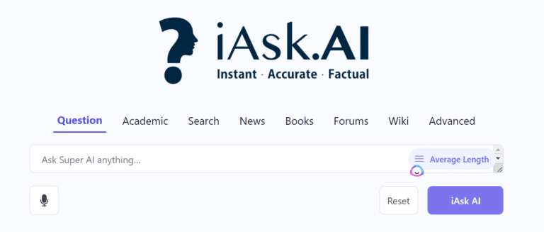 Iask AI: Quickly Generate Instant and Accurate Search Engine Results