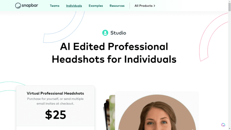 Snapbar Studio: Professional AI Headshot Generator for Individuals