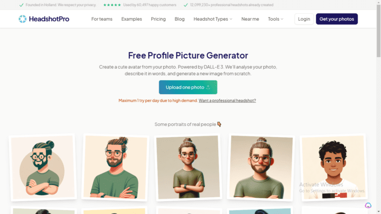 Avatar Generator By HeadshotPro: Create A Cute Avatar From Your Photo