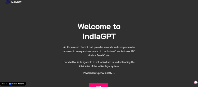 Indiagpt- Easily Provide Answers to All Indian Legal Related Questions
