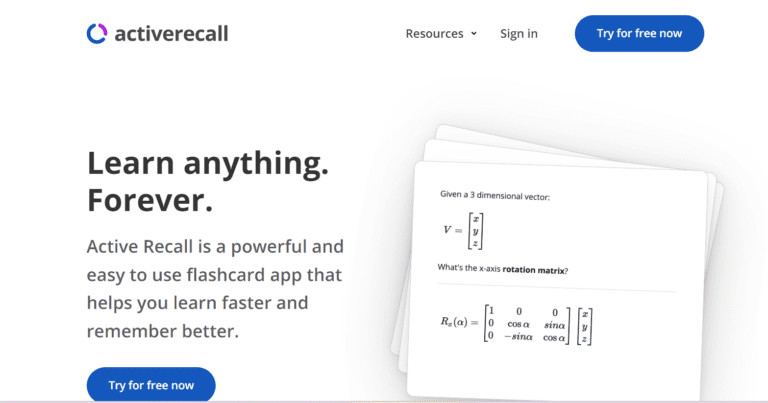 Active Recall App: Easily Helps You Learn Anything Forever