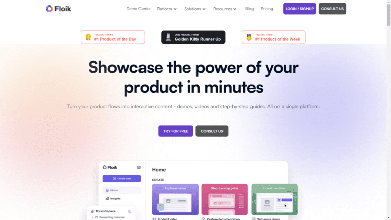Floik: Create Interactive Product Demos and Explainer Videos in Minutes